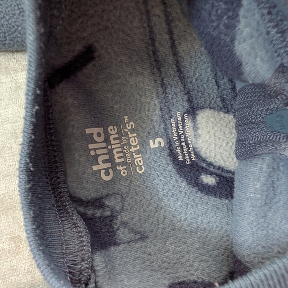 Boys Fleece Pajamas- Hockey / Hooded Bear 🐻 - Picture 2 of 3